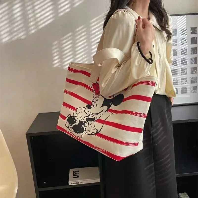 Tote Bag in tela Minnie e Snoopy