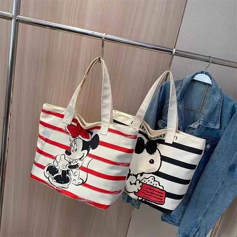 Tote Bag in tela Minnie e Snoopy