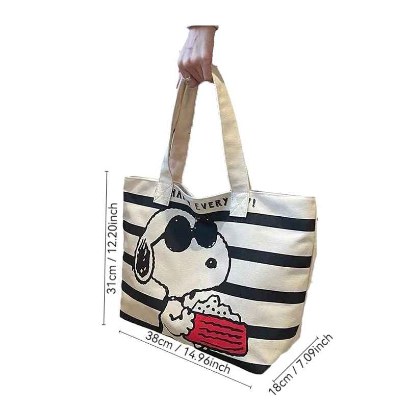 Tote Bag in tela  Minnie e Snoopy