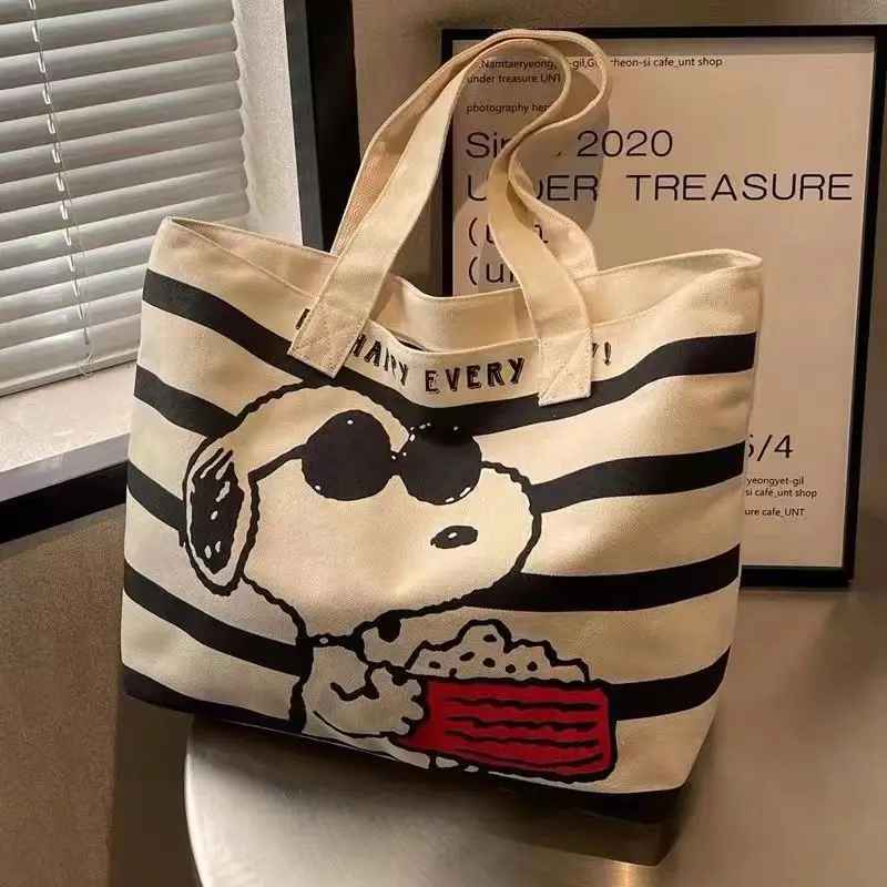 Tote Bag in tela  Minnie e Snoopy