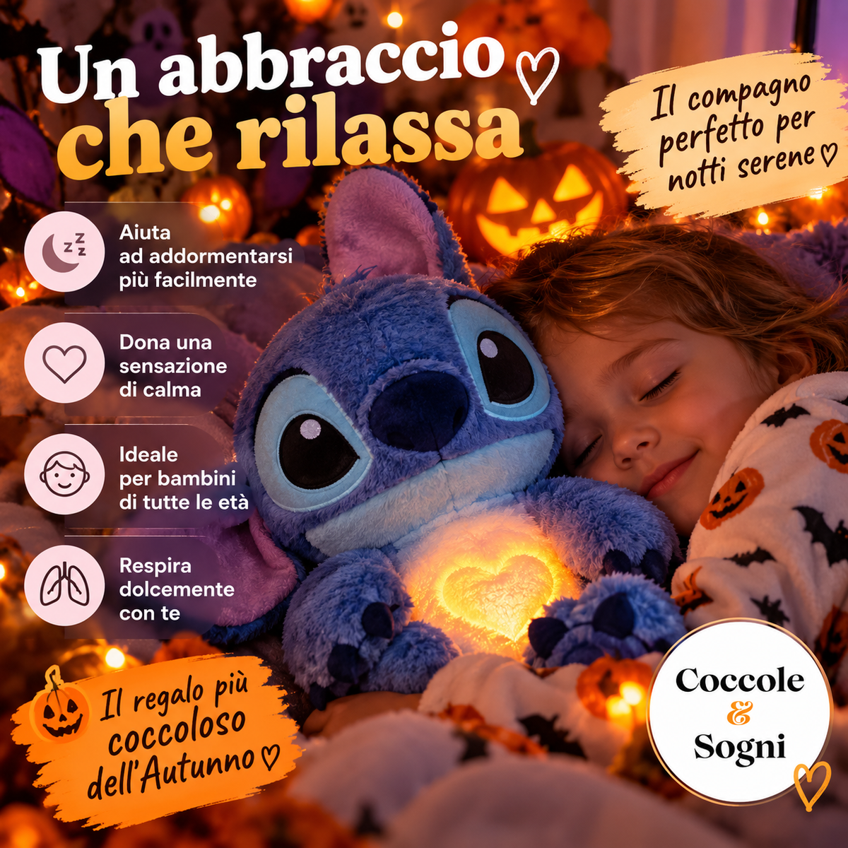 Peluche Stitch che respira